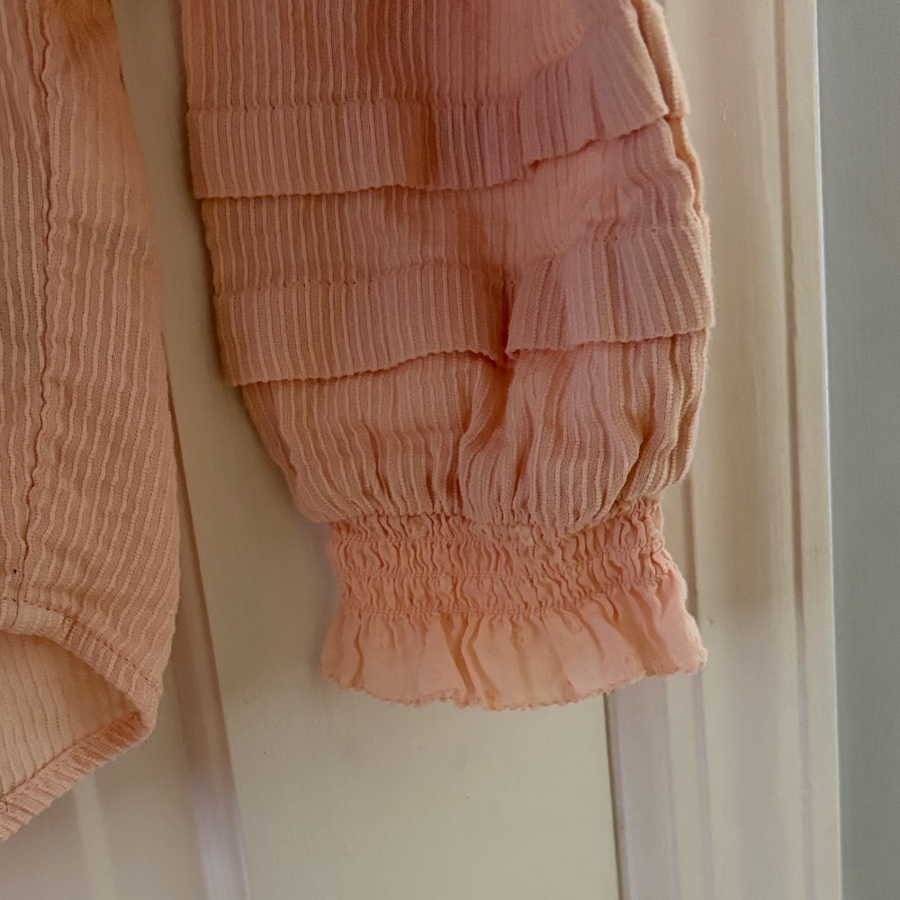 Quince Pink Ruffled Blouse - Picture 8 of 9